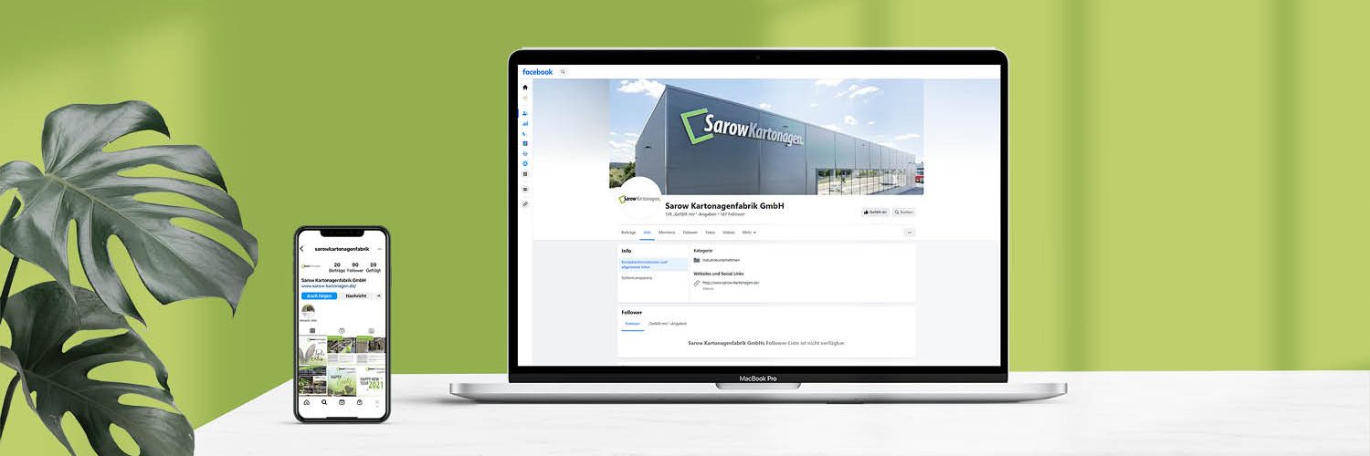 Folgen Sie uns auf Facebook oder Instagram